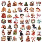 10 Random Vintage Christmas Stickers Holiday Decals Laptop Hydro Free Shipping 