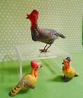 German Putz Turkey And 2 Chicks - Mache  Germany