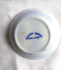 Antique Flow Blue Butter Pat Country Scene England Ca 1891