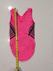 Beautiful Gk Elite Cm Child Medium Gymnastics Dance Leotard Hot Neon Pink Soft