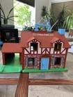 Vtg Fisher Price Little People Play Family House Brown Tudor 1980 With Extra