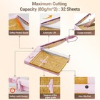 12 Inch Heavy Duty Paper Cutter  Wood Guillotine Paper Cutter   Paper Trimmer   