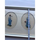 Vintage T  Eaton Co  Framed Petit Point Couple Needlework Canada