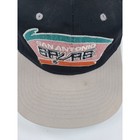 Vintage San Antonio Spurs Snapback Hat Nba Fiesta Colors Black Tan Osfa 90s
