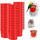 20   Cage Cup Hanging Water Feed Cage Cups Poultry Gamefowl Rabbit Chicken Bowls