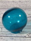 Vintage 3  Japanese Glass Ball Fishing Net Float Turquoise Vguc