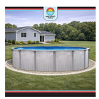 Lake Effect Tortuga Round Resin Coated Steel Above Ground Swimming Pool  12  X 5
