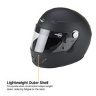 Speedway Motors Lightweight Sa2025 Racing Helmet  White  Med