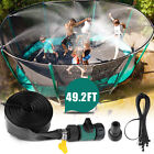 49ft Trampoline Sprinkler Spray Hose Waterpark Kids Toy Summer Outdoor Backyard