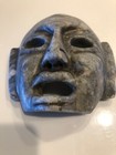 Rare Antique Hand-carved Stone Mask     Pre-columbian Style     Collectible Art