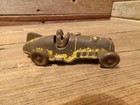 Vintage  Hubley  5 Cast Iron Racecar Antique Toy Car Racing Fin Driver Spaceage