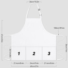 Kitchen Cooking Apron Adjustable Bib 24x27 5 White 3 Pockets Poly Cotton Unisex