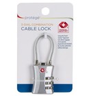 3-dial Combination Cable Luggage Lock Tsa Approved Travel Accessory Bags New