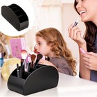  5 Compartments  Black Remote Control Holder Tv Remote Caddy Desktop Organizer