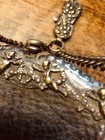 Vintage Antique 1800   s- 1900   s Victorian Art Nouveau Leather Chatelaine Purse