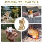 Pet Climbing Floor Toys Fitness Hamster Exercise Wheel Wooden Hideout
