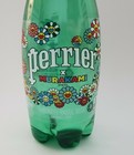 Empty Takashi Murakami Perrier Water Plastic 16 9oz Bottle 500ml Flowers