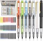 Calligraphy Set Fountain Pens 7 Different Size Nibs And 36 Assorted Ink Cartridg