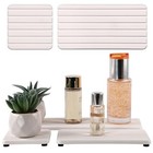 Set Of 4 Bathroom Vanity Tray  Quick-dry Diatomite Kitchen Tray With Non White