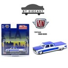 M2 Machines 1977 Chevrolet Cheyenne Super 30 La 1 64 White   Blue 39000 Mjs05
