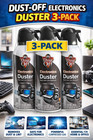3 Pack Compressed Air Duster 10oz     Falcon Dust-off Spray Cleaner For Electronic