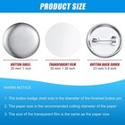 600 Pcs Blank Button Making Supplies Round Badge Button Pin For Button Machine
