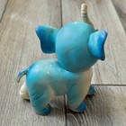 Vintage Rubber Squeak Blue Elephant Toy With Tusks 50 s 60 s Japan No Squeaker