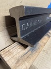   Carnegie 1906   Rare Steel Train Track   Approximately 28 Lbs   14 Inches Long