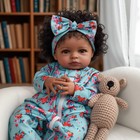     rsg Lifelike Black Reborn Baby Dolls African American 18  Realistic Newborn    