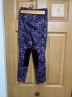 Kerrits Kids M Riding Equestrian Breeches Tights  Purple Camo Design 