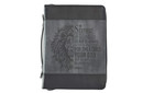 Bible Organizer Cover Leather Zipper Large Book Protection Case God Faith Christ