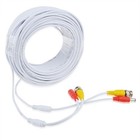 100ft White Cctv Bnc Video Power Cable Dvr Surveillance Security Camera Wire