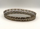 Vintage Filigree Oval Mirrored Tray Vanity