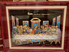    last Supper    Folk Art Masterpiece Silk Thread   Nail Art Ooak Hand Made