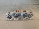 Mikasa Crystal 4 Picture Frame Frosted Glass Gold Roses Germany 
