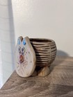 Vintage Ceramic Small Cat Planter Home Decor Flower Pot 4    X 4   