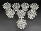Set Of 8 Vintage Reims France Crystal Glass Candle Holders