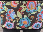 Black Flowers Server Waitress Half Waist Apron 3 Pocket Restaurant Classyaprons