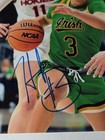 Hannah Hidalgo  3 Auto Autograph 8x10 Signed Notre Dame Star