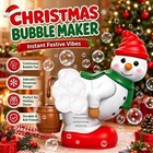 Snowman Farting Bubble Machine Blower Toy Music Light Christmas Gag Gift