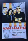 Van Halen 3 Signed Arena Poster 11    X 17    Jsa Loa Eddie  Alex  Mike   Gary