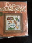 Saturday Night Bath Vintage Jiffy Needlepoint Kit Nip 5x5 Man In Tub