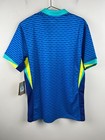 Nike Brazil Cbf 2024 Away Jersey Blue Wave Dri-fit Men   s Medium M World Cup Nwt