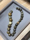 Ancient Banded Agate   Eye Agate Bead String     Rare   Authentic     23 Beads 120g