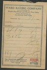 1920s Chicago Il Ward Baking Company Lexington St Fine Bread Cakes Invoice 31-9