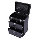 Rolling Makeup Train Case Cosmetic Trolley Makeup Storage Organizer Luggage Box