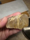 Rutilated Quartz Rough Mineral crystal Specimen 3  114g For Cabbing