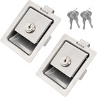 Rv Door Lock Replacement With Keys  2pcs 2 Pack  3 3  l  X 2 7  w   Silver