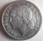 1946 France 5 Francs - Excellent Coin - Free Ship - France Bin  11