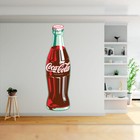 Coca-cola Green Contour Bottle Wall Decal Officially Licensed Made In Usa